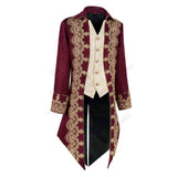 Women's Men's Steampunk Victorian Coat - Red - Jacket - XXXL - Polyester - image 3
