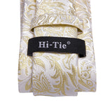 Men's 3 Pcs Champagne Silk Tie Sets - N-3495 - One Size - Silk/Polyester - image 4