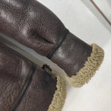 Men's Genuine Leather Sheepskin Jacket - Black - Bomber Jacket - 6XL - Genuine Leather - image 15