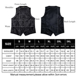 Men's 5 Pcs Silk Formal Waistc… - Black/Grey - 1 - MJ-0109-LH-0215 - 5 PCS - Vest Set - 3XL - Silk/Rayon/Polyester - image 17