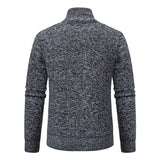 Men's Casual Stand Collar Zip Pullovers - Light Grey - 1 / 8805 / Pullover - XXXL - Polyester - image 16