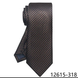 Men's Classic Wedding Business Suit Ties - Brown - 318 - One Size - Polyester - image 48