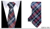 Men's Classic Wedding Business Suit Ties - Gray - 301 - One Size - Polyester - image 30