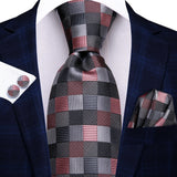 Men's 3 Pcs Elegant Wedding Tie Sets - HT-N-3986 - One Size - Silk/Polyester - image 6