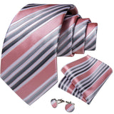 Men's 3 Pcs Premium Silk Tie Sets - MJ-7736 - One Size - Silk/Polyester - image 3