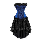 Women's Victorian Gothic Corset Dress - Black 1 / Black 1 - 2340 / 6523 - 6XL - Polyester - image 8