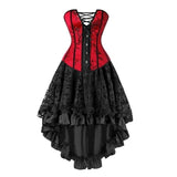 Women's Victorian Gothic Corset Dress - Black 1 / Black 1 - 2340 / 6523 - 6XL - Polyester - image 29