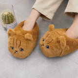Women's Angry Kitten Slippers - Gray A - 41-42 - Plush - image 21