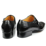 Men's Luxury Leather Formal Dress Shoe - Black - Men's Dress Shoe - 47 B - Genuine Leather - image 3