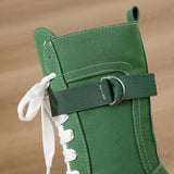 Women's Canvas Chunky Platform Boots - Light Pink - Canvas Boots - 40 B - Canvas - image 31