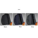 Men's Plus Size Casual Windbreak Coat - Dark Blue - Padded Jacket - 8XL 122.5-137.5 KG - Polyester - image 23