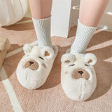 Women's Cute Animal Slippers - White - Animal Slippers - 45 B - image 5