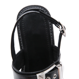 Women's Chunky Gladiator Sandals - Black - Platform Sandals - 43 B - PU Leather - image 11