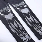 Women's Dark Grunge Gothic Punk Legging - Black - 1 / B230-1140 / Leggings - XL - Polyester - image 15