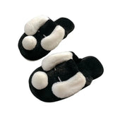 Women's Cartoon Pet Slippers - Black/White - Dog Slippers - 45 B - Plush - image 10
