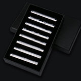 Men's 8 Pcs Metal Tie Clip Gift Sets - Small - Iron Alloy - image 4