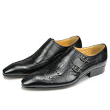 Men's Luxury Leather Formal Dress Shoe - Black - Men's Dress Shoe - 47 B - Genuine Leather - image 2