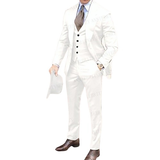 Men's Fashion Formal Wedding Tuxedos 3Pc - Royal Blue - 3 Pcs Suit - 6XL - Polyester - image 44