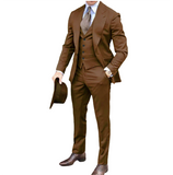 Men's Fashion Formal Wedding Tuxedos 3Pc - Royal Blue - 3 Pcs Suit - 6XL - Polyester - image 39