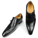 Men's Luxury Leather Formal Dress Shoe - Black - Men's Dress Shoe - 47 B - Genuine Leather - image 11