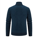 Men's Casual Stand Up Collar Cardigans - Dark Grey - 1 / 8938 / Cardigan Sweater - XXXL - Polyester - image 38