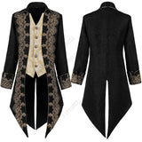 Women's Men's Steampunk Victorian Coat - Red - Jacket - XXXL - Polyester - image 6