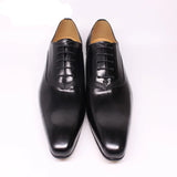 Men's Luxury Oxford Genuine Leather Shoe - Brown - 12 - Genuine Leather - image 9