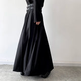 Men's Japanese High Waist Long Pleat Skirt - Black - 5123 - Skirt - XL - Cotton - image 6