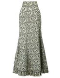 Women's Gothic Vintage Ruffled Long Skirts - Purple - Steampunk Skirt - XXXL - Polyester - image 9