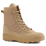Men's Tactical Military Desert Hiking Boots - Black - Hiking Boots - 46 B - PU Leather - image 33