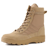 Men's Tactical Military Desert Hiking Boots - Beige - Hiking Boots - 46 B - PU Leather - image 4