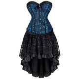 Women's Victorian Gothic Corset Dress - Black 1 / Black 1 - 2340 / 6523 - 6XL - Polyester - image 21