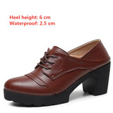 Women's Real Leather Mary Jane Platforms - Red - 2 / 8cm - 10.5 B - Genuine Leather - image 27