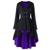 Women's Vintage Gothic Jacket Dress - Black/Red - 1 / Jacket Dress - 5XL - Polyester - image 4