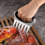 BBQ Pulled Meat Shredding Paws - Black - 2pcs Meat Claws - Medium - Stainless Steel - image 5