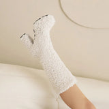Women's Fuzzy Faux Wool Platform Boots - Orange - Short Plush Boots - 42 B - Imitation Wool - image 9