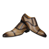Men's Leather Luxury Custom Dress Shoes - Black - Men's Dress Shoes - 46 B - Genuine Leather - image 12