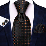 Men's 3 Pcs Elegant Wedding Tie Sets - HT-N-3979 - One Size - Silk/Polyester - image 11