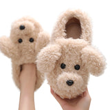 Women's Novelty Slippers Dog Slippers - Beige - Dog Slippers - 44 B - Plush - image 23