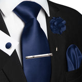 Funki Buys | Neckties | Men's 5 Pcs Luxury Ridged Silk Tie Sets