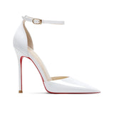 Women's Patent Leather High Heel Stilettos - Wine Red - 1 / 12cm Heel - 45 B - Genuine Patent Leather - image 15