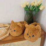 Women's Angry Kitten Slippers - Gray A - 41-42 - Plush - image 22
