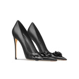 Women's Big Flower Fashion High Stilettos - Beige - 1 / 6cm / Stilettos - 41 B - Genuine Leather - image 24