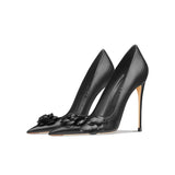Women's Big Flower Fashion High Stilettos - Beige - 1 / 6cm / Stilettos - 41 B - Genuine Leather - image 22