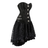 Women's Steampunk Cosplay Skirt Set - Black - Corset Skirt Set - 6XL - Polyester - image 4