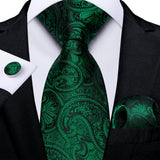 Funki Buys | Neckties | Men's 3 Pcs Paisley Wedding Tie Sets