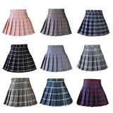 Women's Harajuku Preppy Plaid Mini Skirts - Grey - 8710-ZQ - Plaid Mini Skirt - XXXL - Polyester - image 20