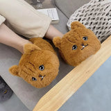 Women's Angry Kitten Slippers - Gray A - 41-42 - Plush - image 19