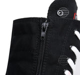 Women's High Top Lace Up Canvas Boots - Black - 1 - Tall Canvas Sneaker - 43 B - Canvas - image 6