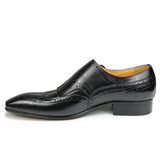 Men's Luxury Leather Formal Dress Shoe - Black - Men's Dress Shoe - 47 B - Genuine Leather - image 5